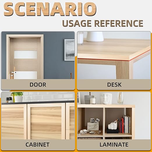 GSCIT Club Birch Edge Banding, 1 1/2 inch x 25ft roll of Veneer Edge Banding Preglued Flexible, Real Wood Tape Banding