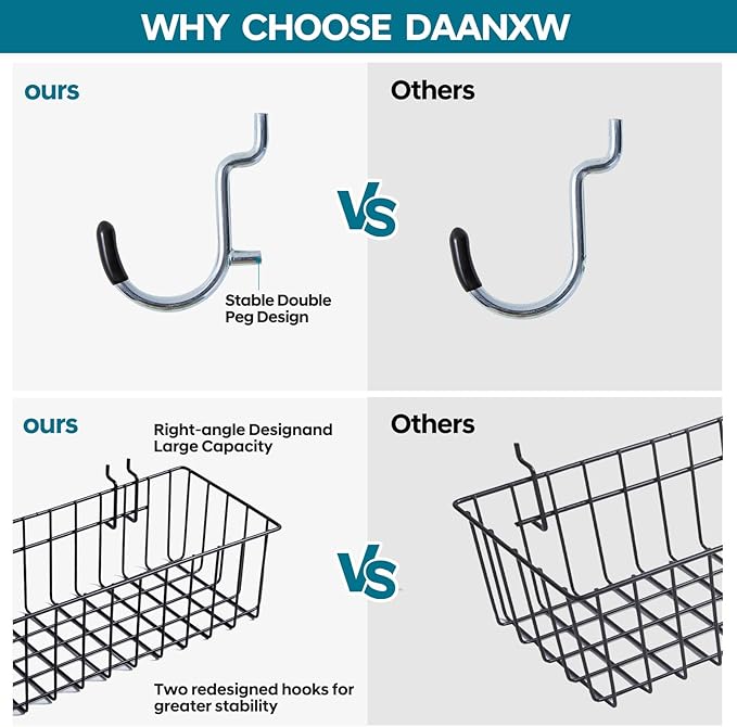 246PCS Pegboard Accessories Organizer Kit,Includes Pegboard Hooks,Bins,Baskets,Paper Towel Holder;Suitable for 1/8 and 1/4 Pegboard,Can be Used for Hanging Tools,Garage Storage,etc. (Black)