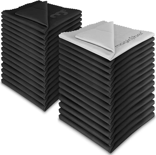 MagicFiber Microfiber Cleaning Cloth, 30 Pack - Premium Cloth for Glasses, Lens, Screens & More