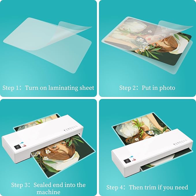 Thermal Laminating Pouches 5 mil, Clear 9 x 11.5 Inch Laminating Sheet Paper for Thermal Laminator, Holds US Letter Size Lamination Sheets (100 Pack)
