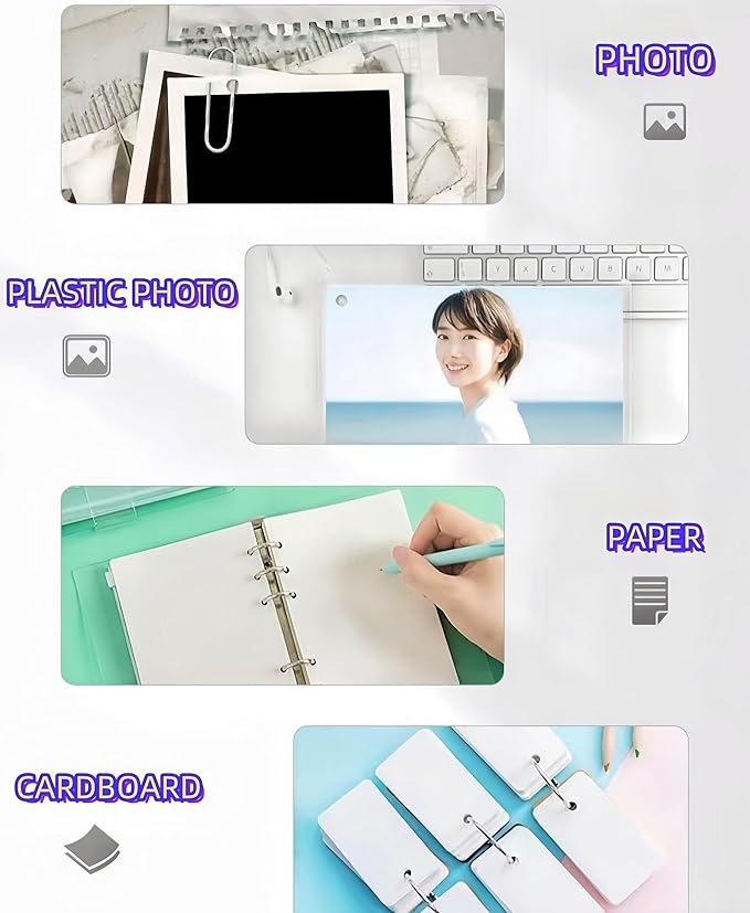 Heavy Duty Hole Punch - Single 1/8" (3mm) Hole Punch for Crafts, Cards, Paper Tags & Scrapbook