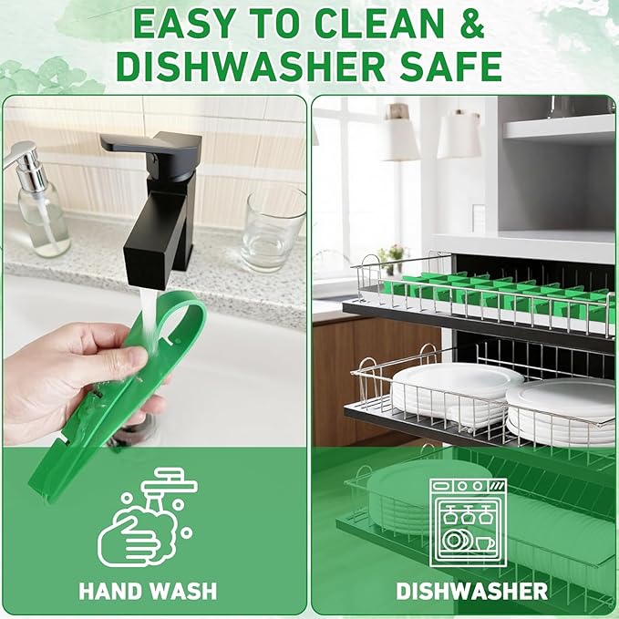 5 Sets Silicone Freeze Dryer Tray Dividers Compatible with Harvest Right Freeze Dryer Accessories - Flexible Adjustable Green Silicone Food Tray Divider Set, Reusable & Easy to Clean