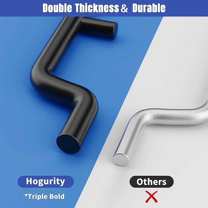 196 PCS Extra Thick 1/4" Pegboard Hooks Set, Heavy Duty Peg Board for Hanging Storage, Black Metal Pegboard Accessories with Pegboard Bins for Garage Wall Organizer