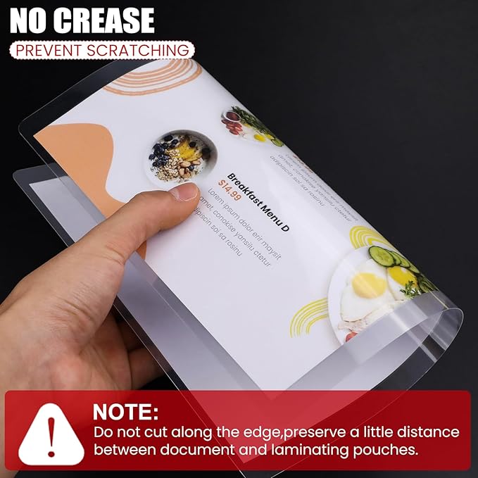 CAREGY Thermal Laminating Pouches,150 Pack Laminating Sheets, 5 Mil, 9 x 11.5 Inches Lamination Sheet Paper for Laminator, Round Corner Letter Size, Office and School Supplies