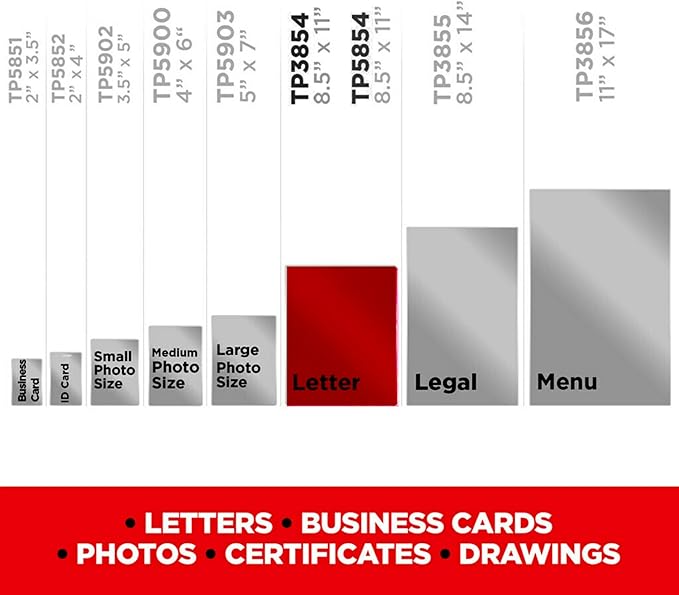 Scotch Thermal Laminating Pouches, 200 Count, Clear, 3 mil., Ideal Office or School Supplies, Fits Letter Sized Paper (8.9 in. × 11.4 in.)