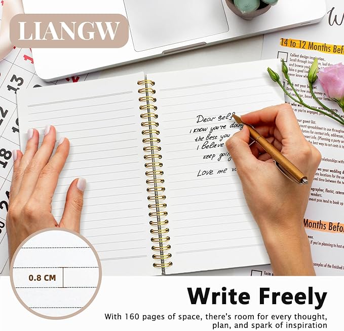 Cat Notebook Journal for Teen Girls, Black Cat Floral Spiral Notebook for School Supplies, Cute Notebooks for School Aesthetic, Cat Lover Gifts for Women Men 5.5x8.3 Inch