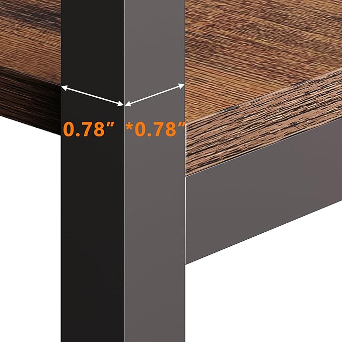 5-Shelf Corner Bookshelf, Vintage Industrial L-Shaped Bookshelf Etagere Bookcase, Large Book Shelf with Metal Frame Open Storage Corner Cabinet (Retro Brown-5 Shelf)