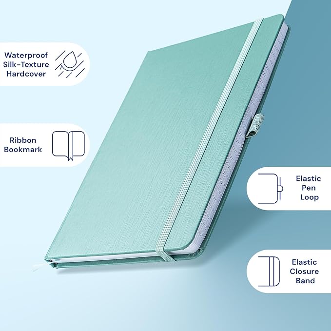A4 Lined Journal Notebook, 8mm Ruled Notepad, Journaling for Writing, Work, School, Travel and Note Taking, Hardcover 160 Pages (80 Sheets) 8.27 x 11.6 inches (3 Pack Pink)