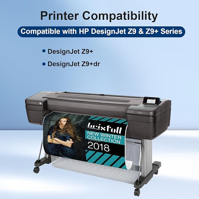 747 Chromatic Green 300-ml Ink Cartridge (P2V84A) Replacement for HP 747 P2V84A Chromatic Green High Capacity Ink for DesignJet Z9+ & Z9+dr Large Format Photo Printer (1-Pack, P2V84A Chromatic Green)