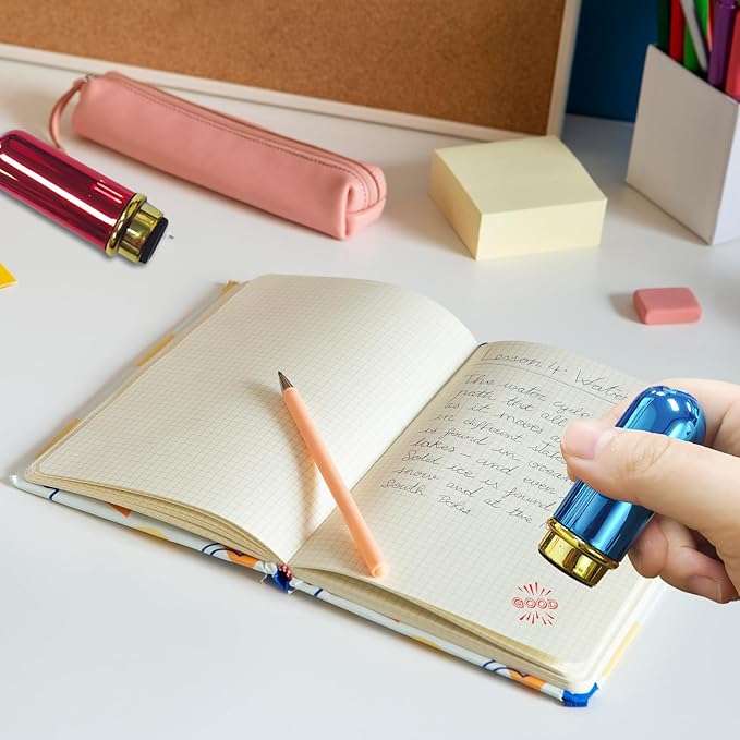 Custom Loyalty Card Stamp Personalized Self Inking Stamp for Business Stamp, Teacher Stamp, Reward Stamp, Self Inking Stamp, Small Round Rubber Stamp