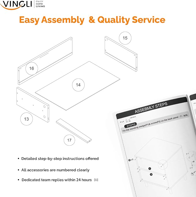 VINGLI 2 Drawer File Cabinet, Home Office Filing Organizer, for Letter Legal A4 Size File Folder Storage, Modern Style Fluted Design, Wood Lateral Filing Cabinet, Printer Stand, Archivador (Oak)