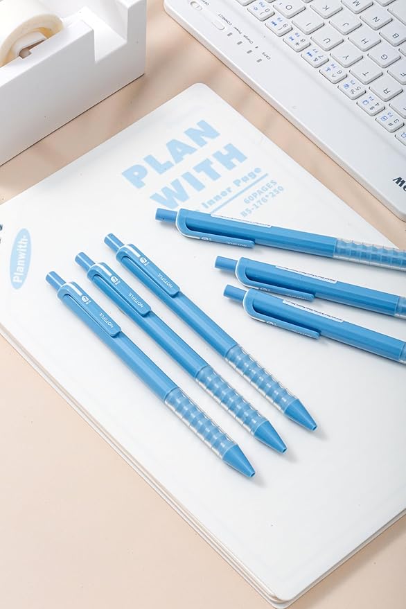 Retractable Gel Pens Clicker, Medium Point 0.7, Premium Comfort Grip for Note Taking, Journaling and Smooth Writing