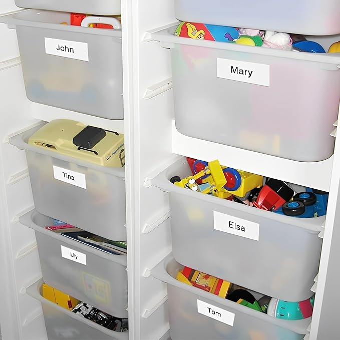 MarkDomain TZe-251 24mm Label Tape Compatible Brother P Touch TZe TZ Tape 24mm 0.94 Laminated White TZe-251 TZe251 TZ251 1 Inch for Ptouch PT-D600 PT-D610BT PTP700 PTP710BT Label Maker, 3-Pack