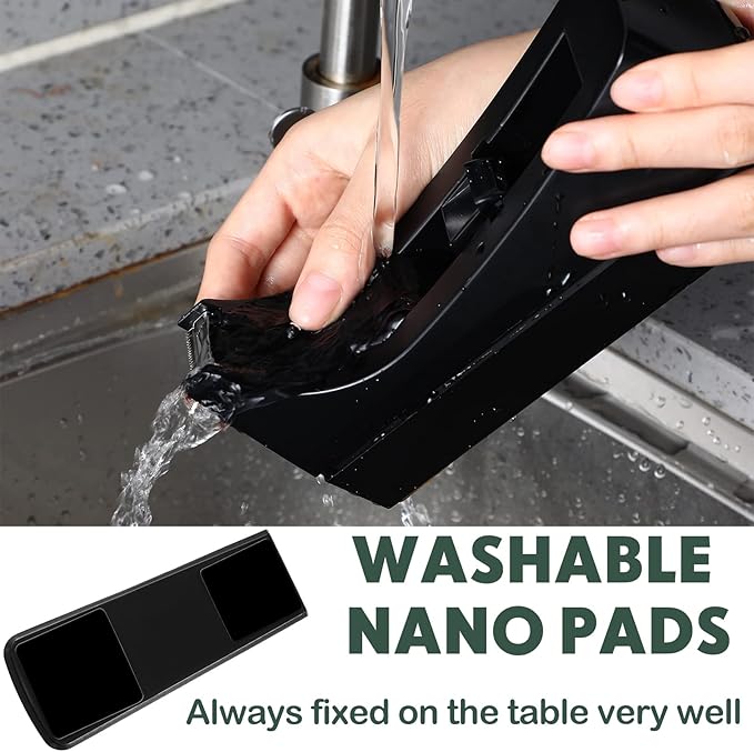 Yahenda 10 Pack Desktop Tape Dispenser Non Skid Base with 0.7 x 985 Inches Invisible Tape Refills Bulk Weighted Roll Dispenser for Office Home School