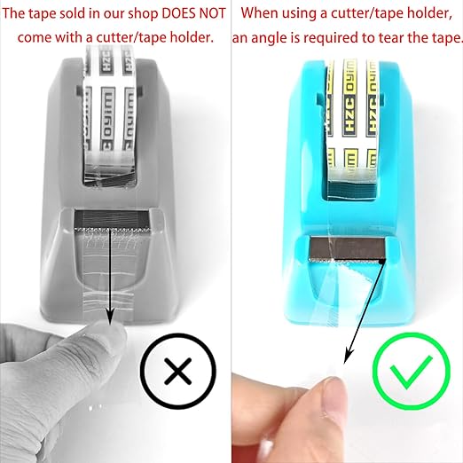 24 Rolls Crystal Tape Refills for Dispenser, 3/4Inch x 1000 Inch, Transparent Stationery Tape for Office, Home, School for Wrapping, Crafts, Office and Professional Use