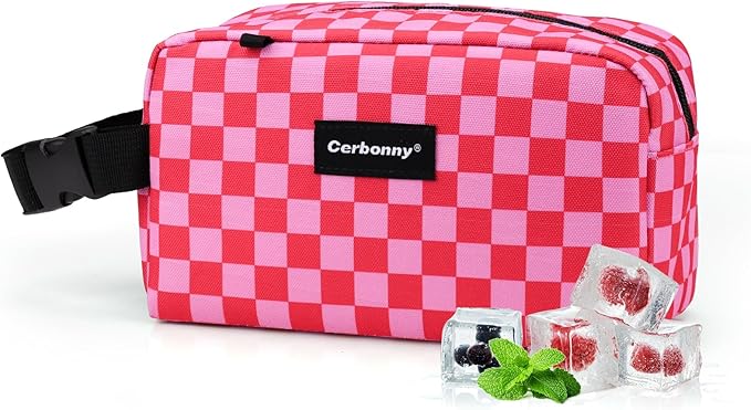 Freezable Lunch Bag,Freezable Snack Bag,Mini Cooler Bag for Travel/Work/School,Small Insulated Bag,Small Cooler Lunch Box with Ice Packs,Insulated Snack Bag,Freezable Snack Box with Handle Buckle