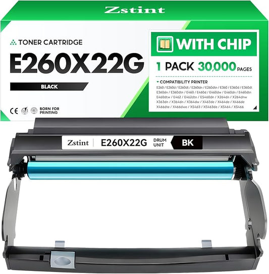 E260X22G Imaging Unit (Not Toner) High Yield Replacement for Lexmark E260X22G Drum Unit Compatible with E260 E360 E460 E462 E260d E260dn E260dt E260dtn E360d E360dn E460d E460dw E462dtn Laser Printer