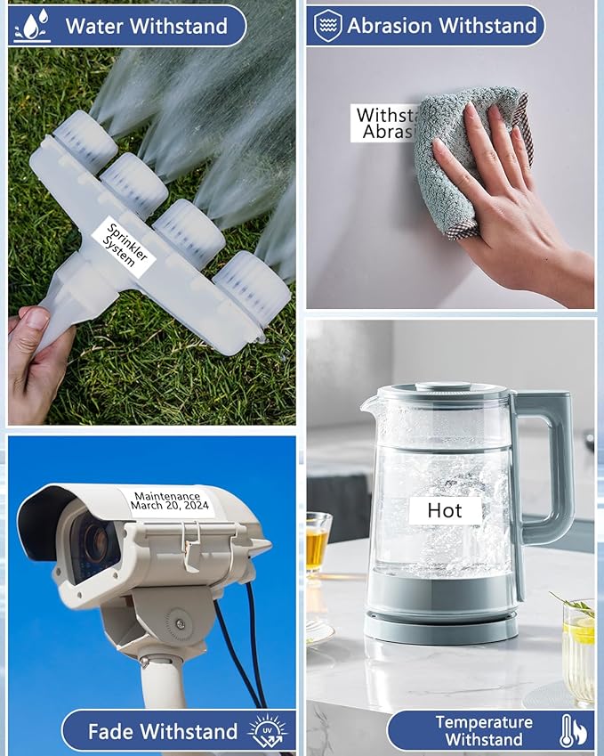 Cruxer 10 Pack Compatible for P-Touch TZe-241 TZe241 18mm 3/4" 0.7" Label Tape Black on White Tape Replacement for Ptouch PTD400AD D450 D600 PTP700 P750W PTH500LI PT1810 1880C 2730 2030 Label Maker