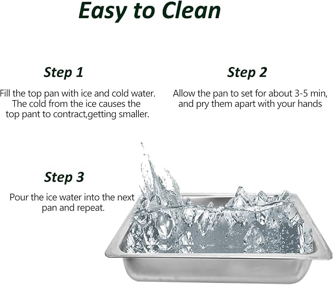 8 Qt 4 Pack Full Size Stainless Steel Chafing Dishes Buffet Set, Silver Rectangular Catering Chafer Warmer Set with Trays Pan Lid Folding Frame Stand for Kitchen Party Banquet Dining