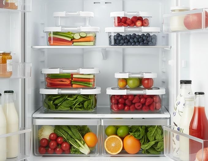 Felli Duo Loc Tritan Meal Prep Containers Microwave Safe BPA FREE, Leak Proof Lunchable Container for Leftovers Kitchen Fridge Freezer, Reusable Plastic On the Go Lunch Travel Box (Beginner 3pk)