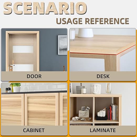 GSCIT Club Maple Edge Banding, 3/4 inch x 100ft roll of Veneer Edge Banding Preglued Flexible, Wood Tape Banding for Cabinet Repair Furniture