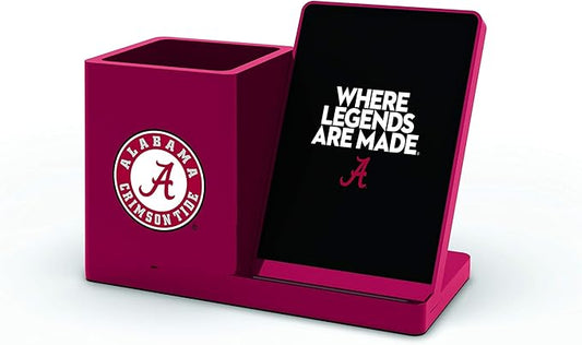 SOAR NCAA Unisex Cell Phone Wireless Charging Stand and Desktop Organizer