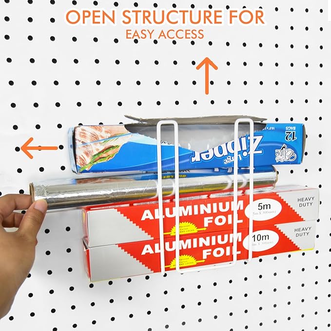 Pegboard Basket Organizers, Peg Board Large Baskets Hooks Bins Cups Tool Organizer 42 Pack Set, Wall Storage Display Hanging Accessories for Craft Office Stadio Shed Garage Organization (White & Pink)