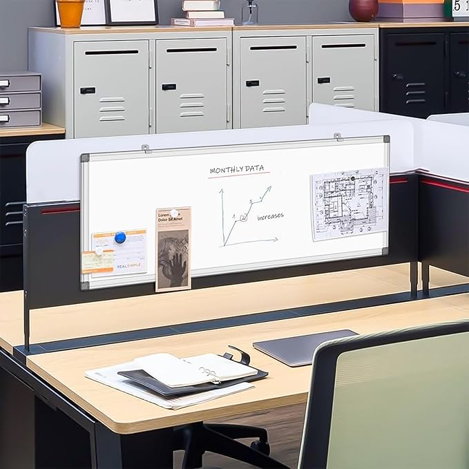 36" x 12" Magnetic White Board, Long Whiteboard Wall Hanging Vertical Board, to-do List Narrow Mini Small Portable Dry Erase Board for Walls