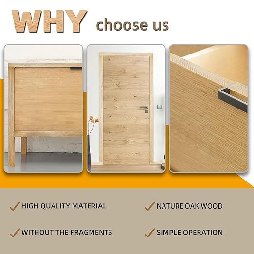 GSCIT Club Oak Edge Banding, 7/8 inch x 500ft roll of Veneer Edge Banding Preglued Flexible, Wood Tape Banding for Repair Furniture