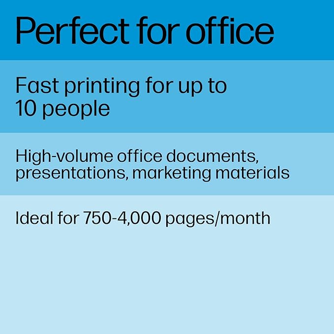 HP LaserJet Pro 4001n Black & White Printer, Print, Fast speeds, Easy setup, Mobile printing, Advanced security, USB, Ethernet Connection, Best-For-Office
