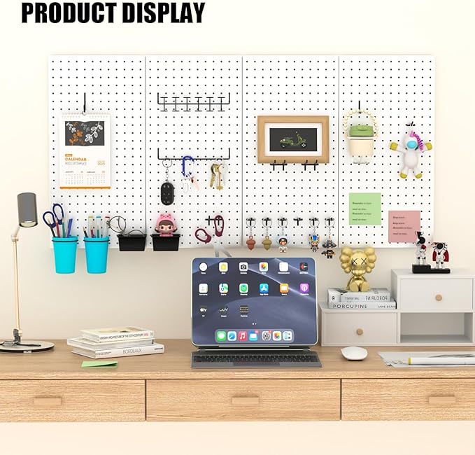 157 PCS Extra Thick Pegboard Hook Set, Metal Pegboard Accessory Organizer with Storage Bins and Peg Locks, Fits 1/4 Inch Pegboard Only, Ideal for Tools, Garage and Workshop Storage (Black)