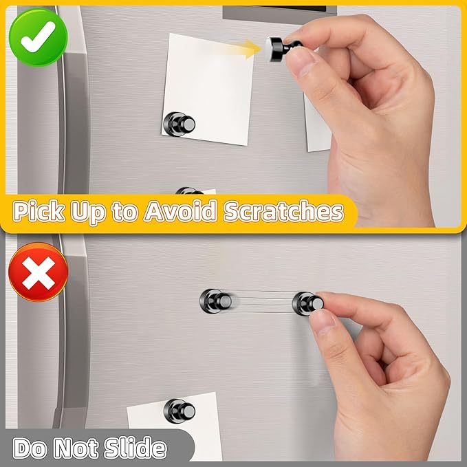VNDUEEY 40Pcs Black Refrigerator Magnets Fridge Magnet, Strong Whiteboard Magnets, Fridge Magnets Adults, Small Magnet for Kitchen, Office, School, Locker