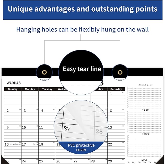 Desk Calendar 2025-2026,July 2025 to December 2026, Desk calendar 2025-2026 with to-do list,Calendar 2025 18 Months,17" x 12" for Home or Office.