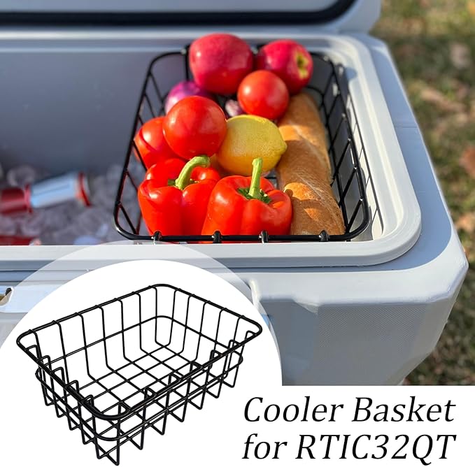 Freezer Storage – Upright Stackable Organizer, Deep Freezer Baskets Storage Bins, Space-Saving Feature for Produce, Vegetables, Fruits, Beverages, Food, Beer, Picnic, Camping, Outdoor