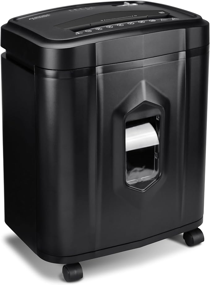 Aurora AU1225MA High-Security 12-Sheet Micro-Cut Paper and CD/Credit Card Shredder/ 5-Gallon Pullout Basket/40 Minutes Run Time
