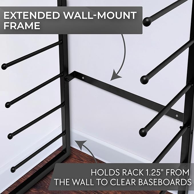 Wall Mount Blueprint Holder Storage Organizer - 34 Slot Blueprint Storage Rack - Blue Print Storage Organizer for Poster Storage, Construction Paper Storage, Map Storage (17 Tiers)