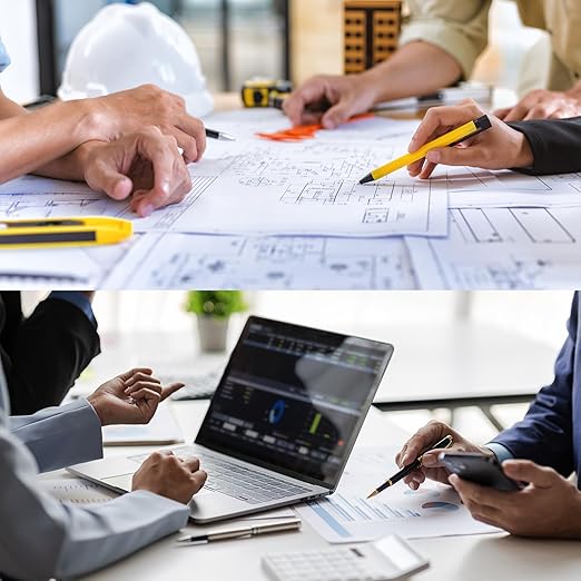 HARFINGTON 2pcs Metal Straight Ruler 20cm Metric SAE Aluminum Alloy Measuring Rulers Scale Tool with Hole for Measure Study Reading Classroom Office, White