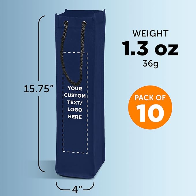 DISCOUNT PROMOS Non-Woven Vineyard Two Bottle Wine Bags