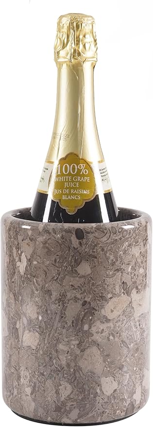 Radicaln Marble Wine Chiller Oceanic 6.5" Inches Handmade Beverage Cooler For Bar Accessories, Wine Chiller For Bottle & Champagne - Wine Bottle Holder For Bar Décor