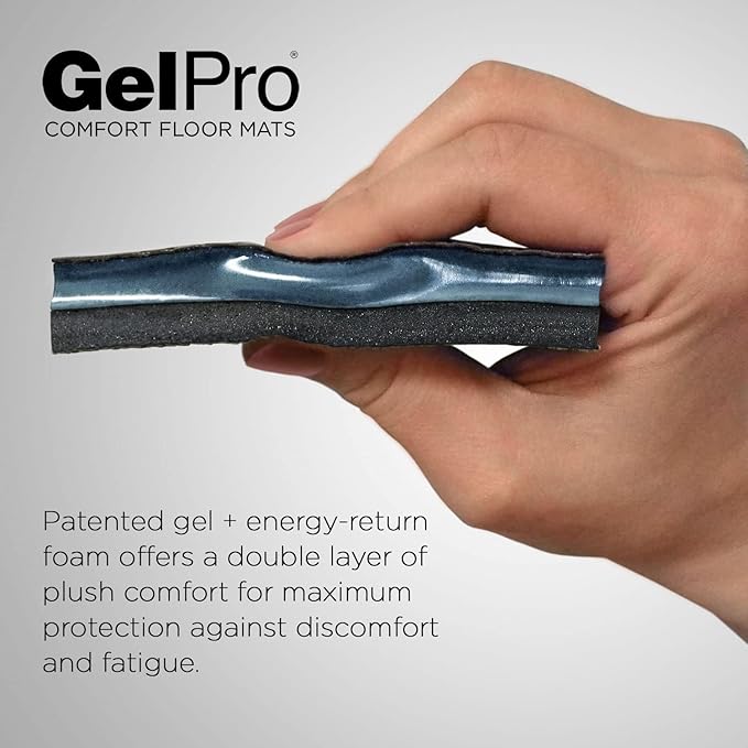 GelPro Elite Premium Gel + Foam 3/4" Thick Anti-Fatigue Floor Mat, 20" x 36", Farmhouse Tan