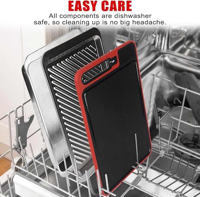 Prep and Serve Sets of 3PCS - Stainless Steel Container for Marinades, Stainless Steel Serving Tray, 2-in-1 Aluminum Defrosting Tray with Plastic Cutting Board, The BBQ Food Prep Grill Set