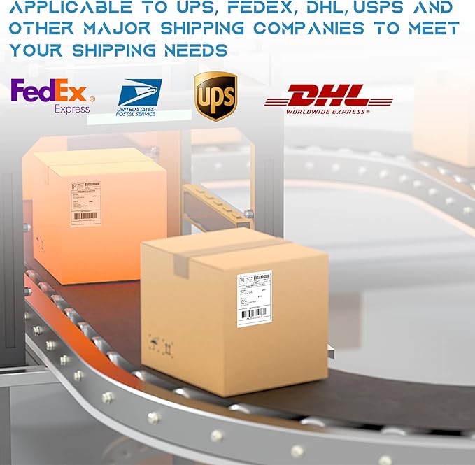 MFLABEL 4 Rolls of 250 4x6 Direct Thermal Blank Shipping Labels for Zebra 2844 Zebra 2843 2844z Eltron