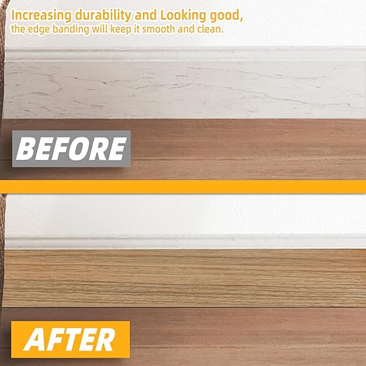 GSCIT Club Natural Walnut Wallpaper, 24 inch X 25ft Self Adhesive Wood Grain Repair Tape Patch for Tables, Chairs, Baseboards, Doors, Windows, Floors, Handicraft DIY.