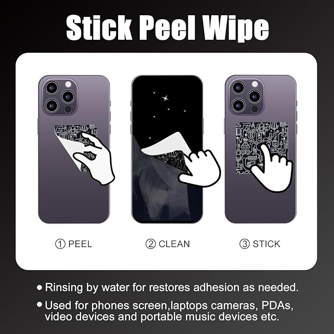 walrfid 2 Pack Car Screen Cleaner, Computer Screen Cleaner Spray and Wipe, Laptop Cleaning Mist Kit for Electronic iPad, iPhone, Phone, MacBook, TV, Monitor Display, with Graffiti Case, Grey Pink