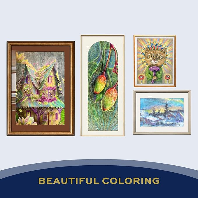 Stocking Stuffers for Kids, 16 Pieces Art Supplies Colored Pencils, Jumbo Rainbow Pencils with Sharpener, Multicolored Pencils for Drawing, Coloring, Christmas Gifts, Party Favor Bags