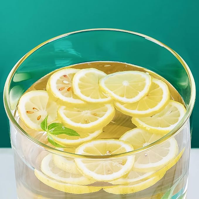 Beverage Dispenser, 4Gallon Glass Drink Dispenser with Stand, Stainless Steel Spigot, Ideal for Parties, Bars, Restaurants (15L/4 Gallon)