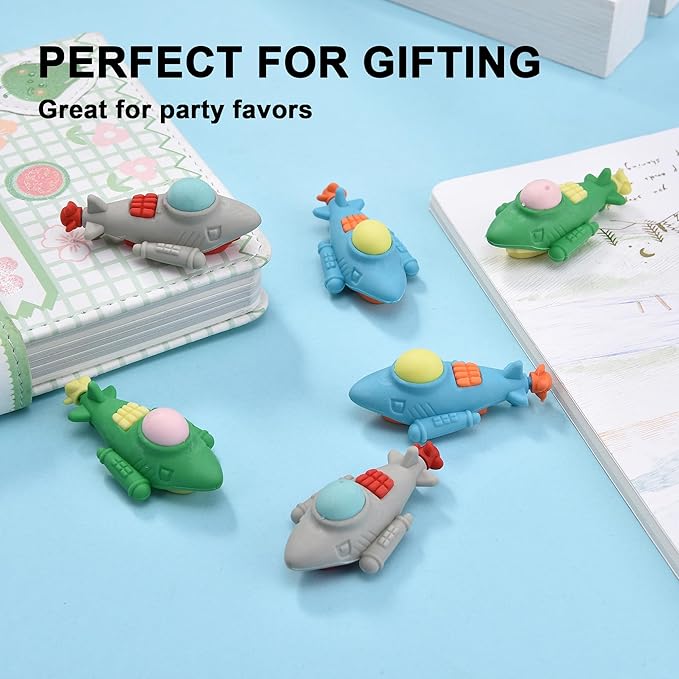 24Pcs Submarine Shape Erasers for Kids Bulk, Cute Puzzle Erasers Fun Take Apart Erasers for School Classroom Supplies Party Favors Military Enthusiasts