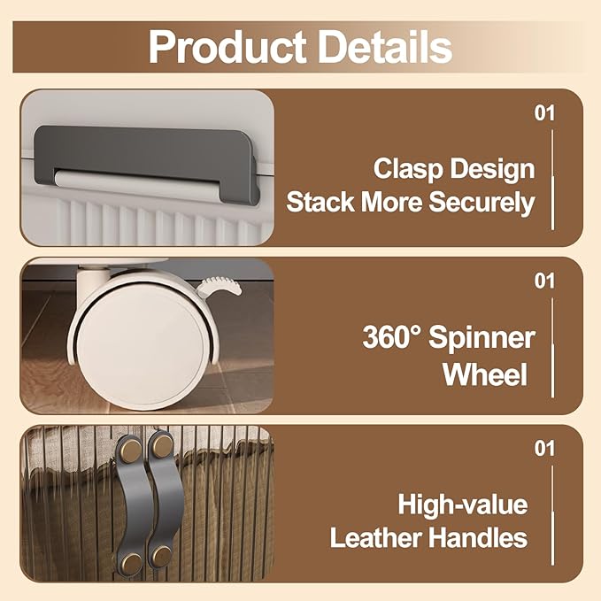 SAILUN 116Gal/464Qt Stackable Storage Bins Folding Collapsible Storage Bins with Lid, Closet Organizers and Storage,Grey 26" W x 17" D x 56.7" H