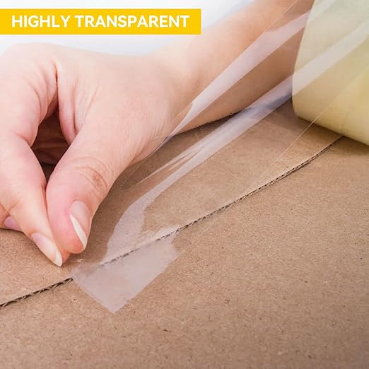 Clear Packing Tape Refills, Total 1320 yd., Heavy Duty Shipping Tape, Each 2 inch x 110 Yards x 2 mil Thick for Shipping, Packaging, Sealing and Moving 12 Rolls