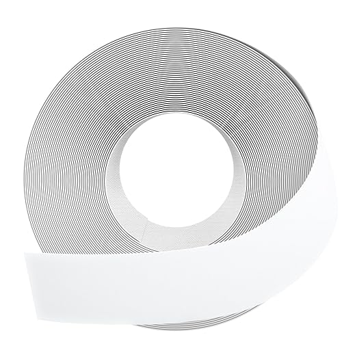 GSCIT Club White Edge Banding, 1 1/2 inch x 50ft Melamine Edge Banding with Hot Melt Adhesive Preglued Cabinet Edge Banding Flexible White Veneer Edging